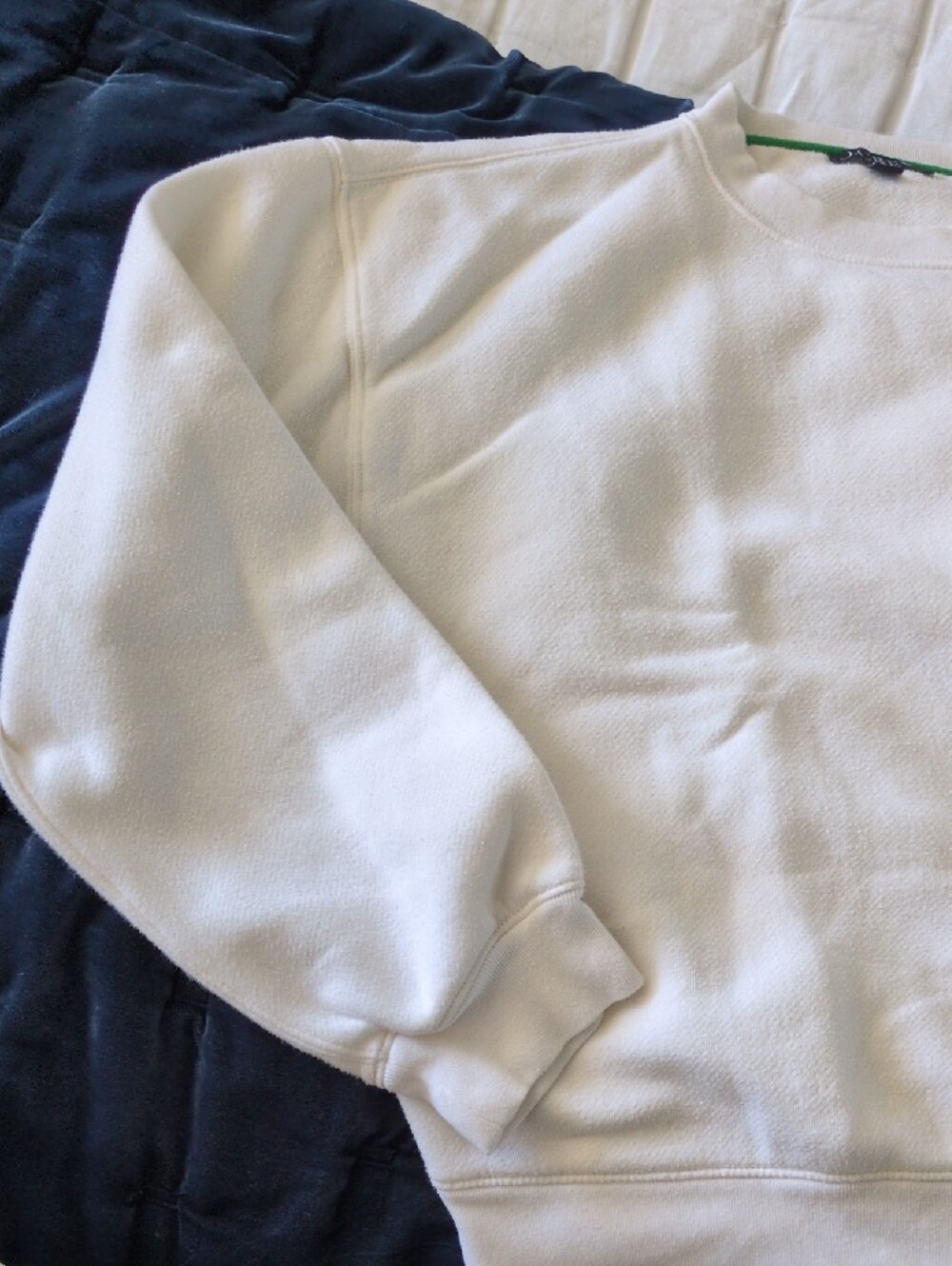 J. Crew White Crewneck Sweatshirt, Small - Picture 4 of 15